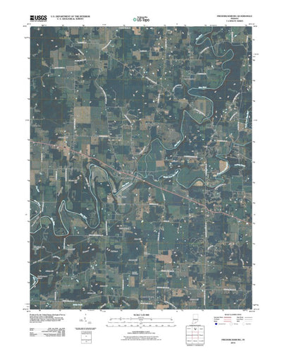 United States Geological Survey Fredericksburg, IN (2010, 24000-Scale) digital map