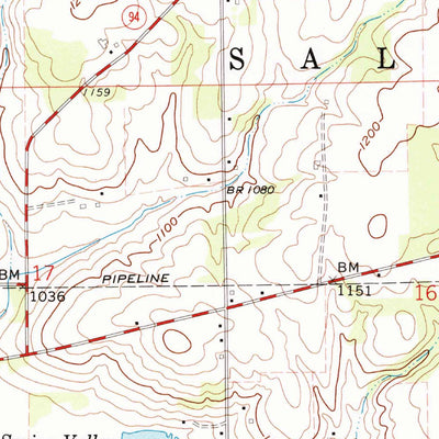 United States Geological Survey Fredericksburg, OH (1961, 24000-Scale) digital map