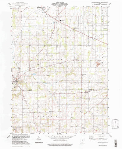 United States Geological Survey Fredericksburg, OH (1994, 24000-Scale) digital map
