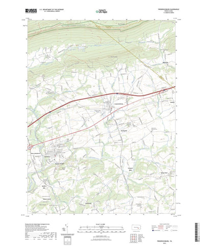 United States Geological Survey Fredericksburg, PA (2023, 24000-Scale) digital map