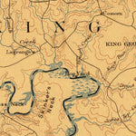 United States Geological Survey Fredericksburg, VA-MD (1894, 125000-Scale) digital map