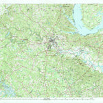 United States Geological Survey Fredericksburg, VA-MD (1983, 100000-Scale) digital map