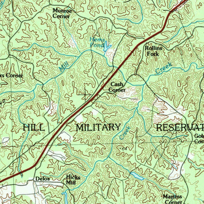 United States Geological Survey Fredericksburg, VA-MD (1983, 100000-Scale) digital map