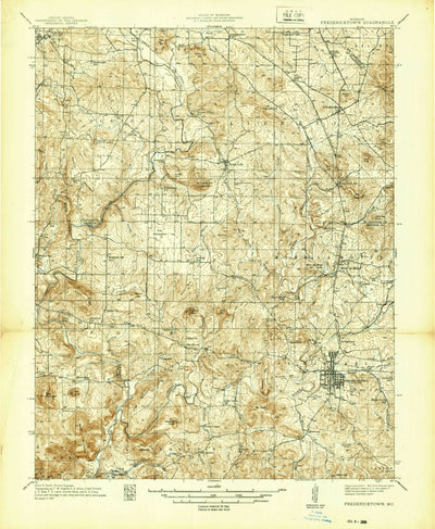 United States Geological Survey Fredericktown, MO (1939, 48000-Scale) digital map