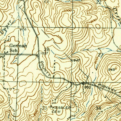 United States Geological Survey Fredericktown, MO (1939, 48000-Scale) digital map