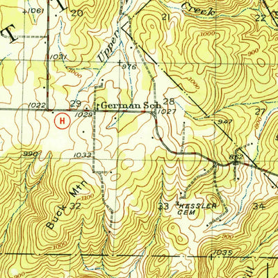 United States Geological Survey Fredericktown, MO (1950, 62500-Scale) digital map