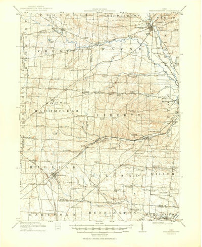 United States Geological Survey Fredericktown, OH (1915, 62500-Scale) digital map