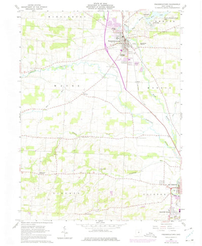United States Geological Survey Fredericktown, OH (1961, 24000-Scale) digital map
