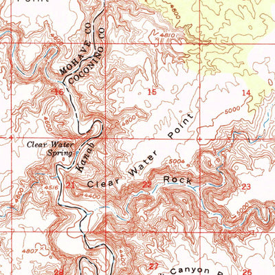 United States Geological Survey Fredonia, AZ (1954, 62500-Scale) digital map