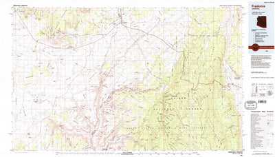 United States Geological Survey Fredonia, AZ (1984, 100000-Scale) digital map