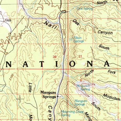 United States Geological Survey Fredonia, AZ (1984, 100000-Scale) digital map