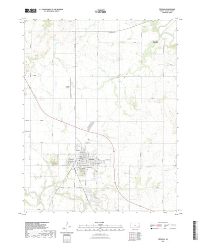 United States Geological Survey Fredonia, KS (2022, 24000-Scale) digital map