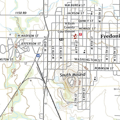 United States Geological Survey Fredonia, KS (2022, 24000-Scale) digital map