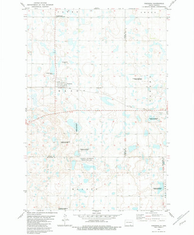 United States Geological Survey Fredonia, ND (1982, 24000-Scale) digital map