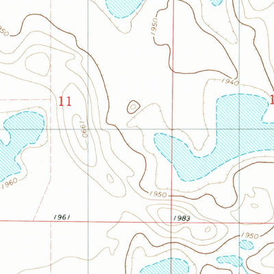 United States Geological Survey Fredonia NE, ND (1982, 24000-Scale) digital map