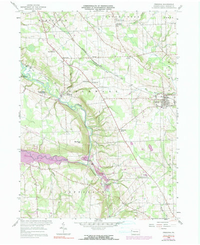 United States Geological Survey Fredonia, PA (1958, 24000-Scale) digital map