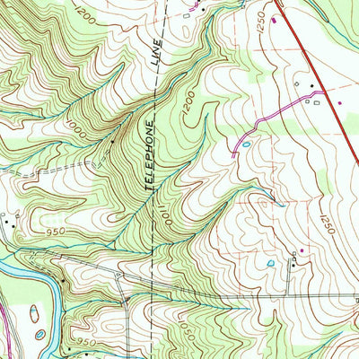 United States Geological Survey Fredonia, PA (1958, 24000-Scale) digital map