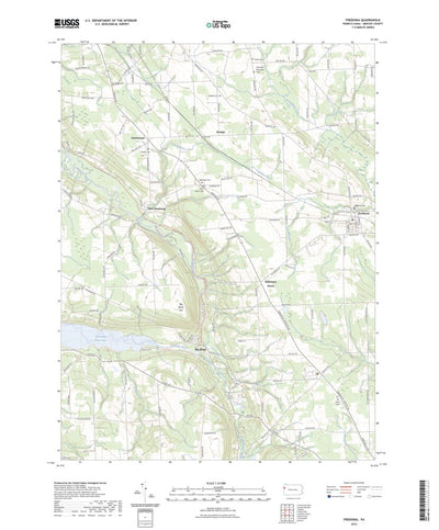 United States Geological Survey Fredonia, PA (2023, 24000-Scale) digital map