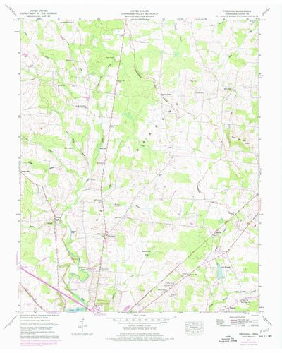 United States Geological Survey Fredonia, TN (1956, 24000-Scale) digital map
