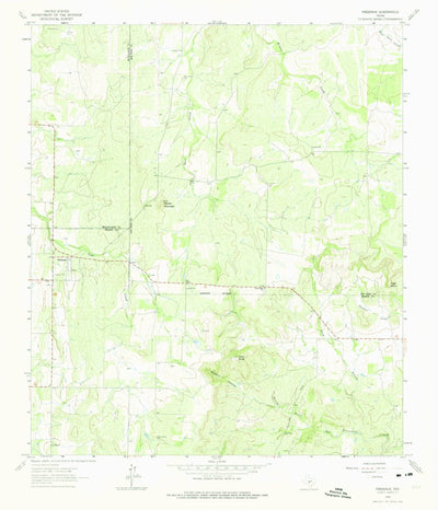 United States Geological Survey Fredonia, TX (1962, 24000-Scale) digital map
