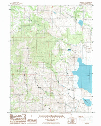 United States Geological Survey Fredonyer Peak, CA (1989, 24000-Scale) digital map