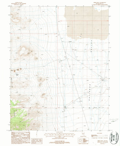 United States Geological Survey Freds Well, NV (1987, 24000-Scale) digital map