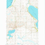 United States Geological Survey Free Peoples Lake, ND (1951, 24000-Scale) digital map