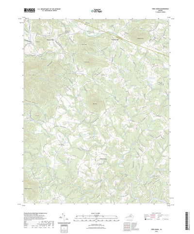 United States Geological Survey Free Union, VA (2022, 24000-Scale) digital map
