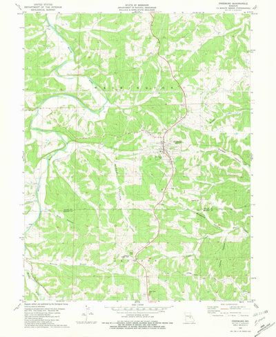 United States Geological Survey Freeburg, MO (1981, 24000-Scale) digital map