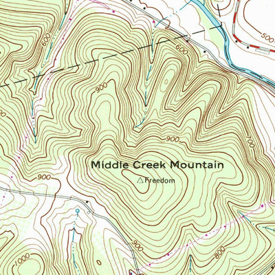 United States Geological Survey Freeburg, PA (1965, 24000-Scale) digital map