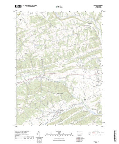 United States Geological Survey Freeburg, PA (2023, 24000-Scale) digital map