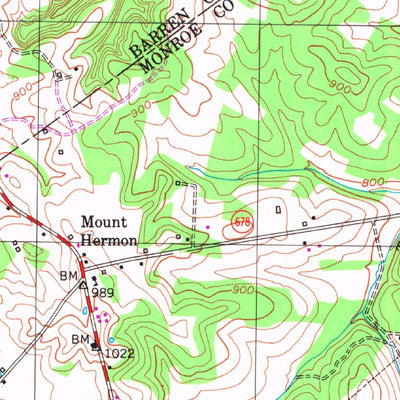 United States Geological Survey Freedom, KY (1953, 24000-Scale) digital map