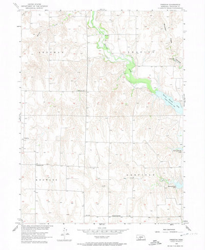 United States Geological Survey Freedom, NE (1956, 24000-Scale) digital map