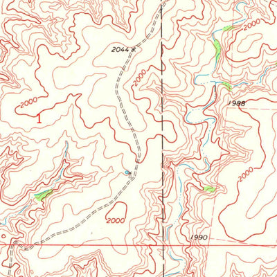 United States Geological Survey Freedom NW, OK-KS (1970, 24000-Scale) digital map