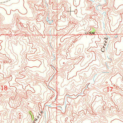 United States Geological Survey Freedom NW, OK-KS (1970, 24000-Scale) digital map