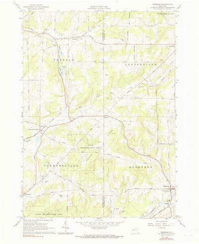 United States Geological Survey Freedom, NY (1963, 24000-Scale) digital map
