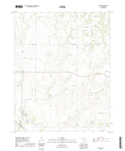 United States Geological Survey Freedom, OK (2022, 24000-Scale) digital map