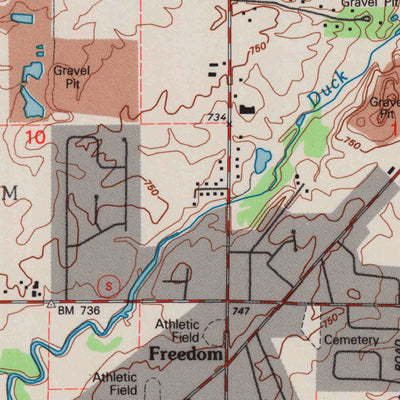 United States Geological Survey Freedom, WI (1992, 24000-Scale) digital map