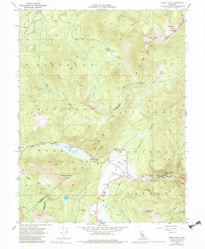 United States Geological Survey Freel Peak, CA (1955, 24000-Scale) digital map