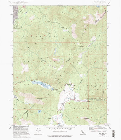 United States Geological Survey Freel Peak, CA (1992, 24000-Scale) digital map