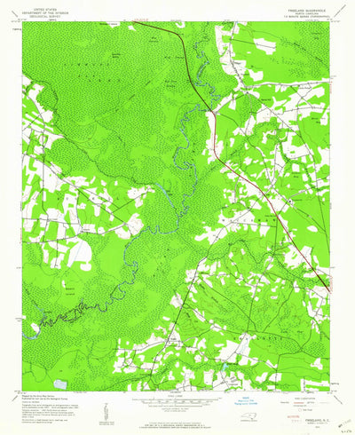 United States Geological Survey Freeland, NC (1943, 24000-Scale) digital map