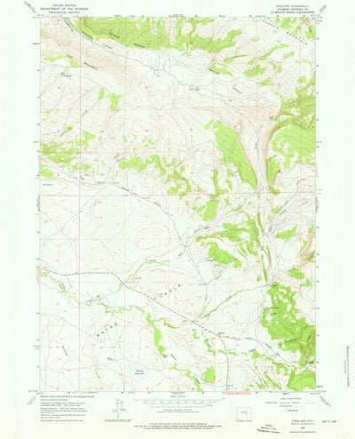 United States Geological Survey Freeland, WY (1960, 24000-Scale) digital map