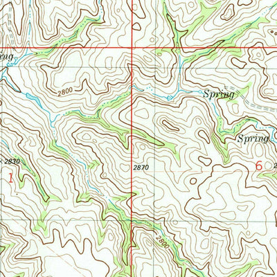 United States Geological Survey Freeman Creek, MT (1982, 24000-Scale) digital map