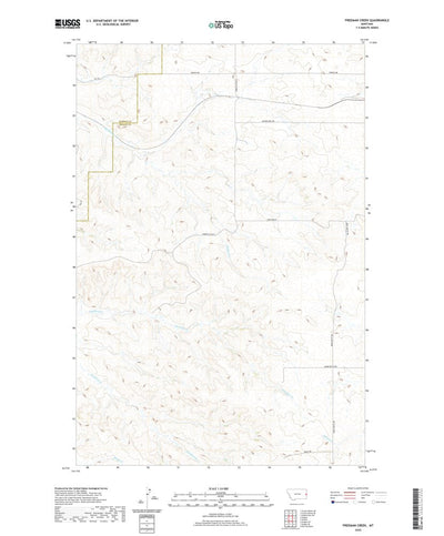 United States Geological Survey Freeman Creek, MT (2020, 24000-Scale) digital map