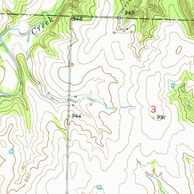 United States Geological Survey Freeman, MO-KS (1953, 24000-Scale) digital map