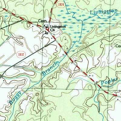 United States Geological Survey Freeman, NC (1986, 24000-Scale) digital map