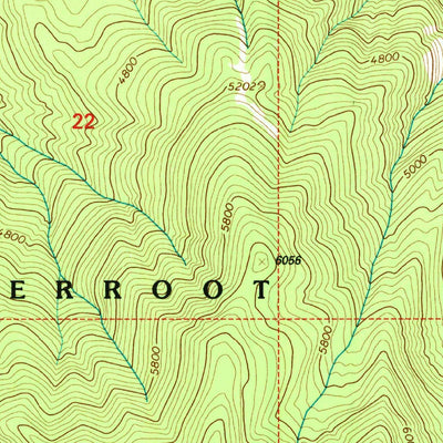 United States Geological Survey Freeman Peak, ID (1995, 24000-Scale) digital map