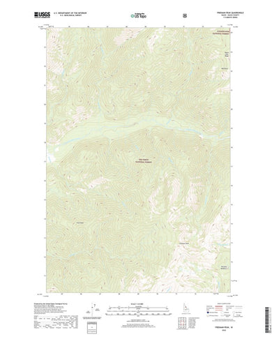 United States Geological Survey Freeman Peak, ID (2020, 24000-Scale) digital map