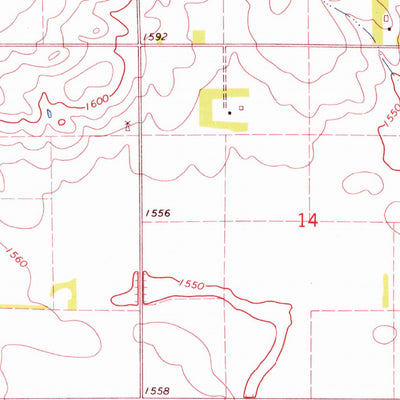 United States Geological Survey Freeman, SD (1970, 24000-Scale) digital map