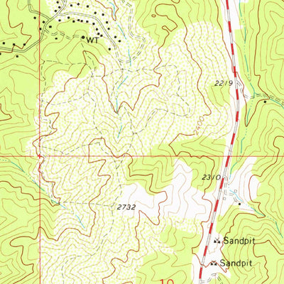 United States Geological Survey Freeman, WA (1973, 24000-Scale) digital map